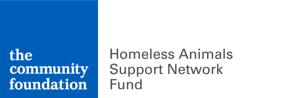 co-branded logo for the community foundation and homeless animals support network fund