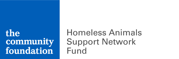 co-branded logo for the community foundation and the homeless animals support network fund