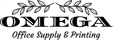 logo for omega office supply and printing